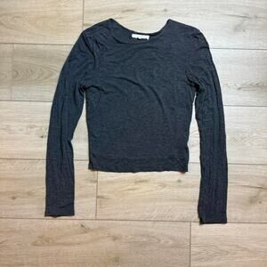 Lime blue grey fitted long sleeve size small